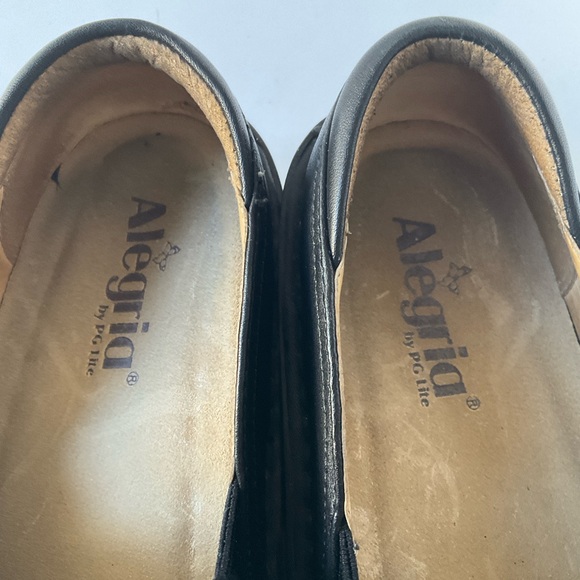 Alegria Debra Black Leather Slip-On Loafers EU 37 - Picture 8 of 13